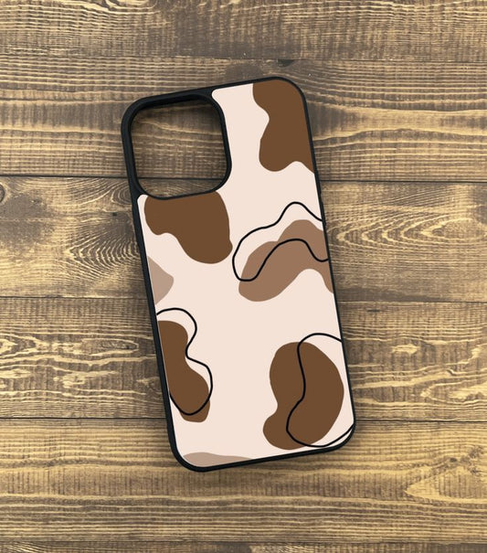 Swirled Cow Print 2D Case