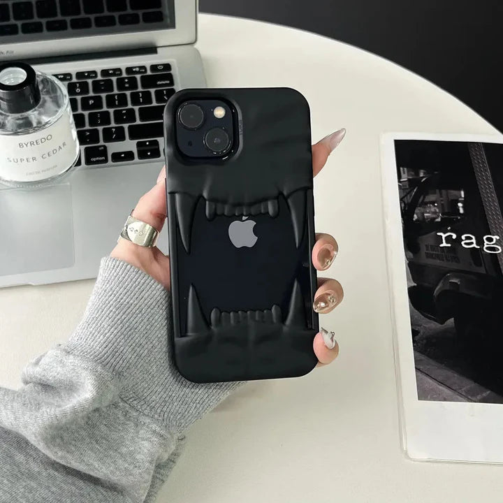 Tiger Teeth Matte Plated Frame iPhone Case