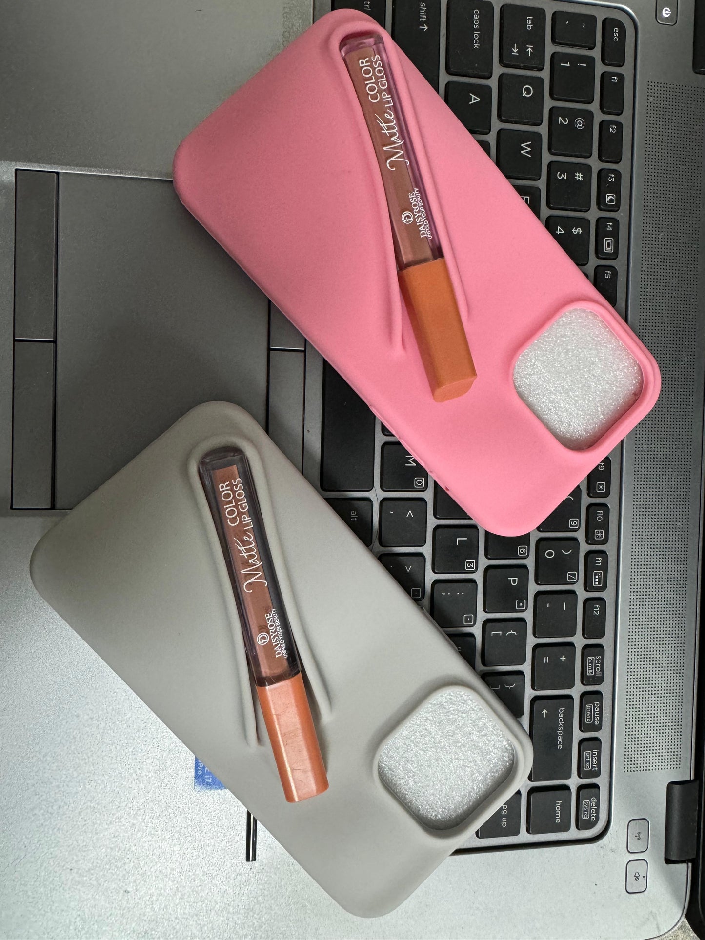 Lip Gloss Holder Case for iPhone (lip balm included)