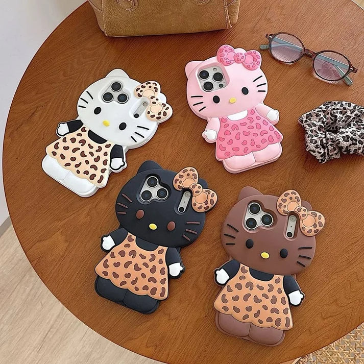 Cute 3D Kitty Bow Case (New)