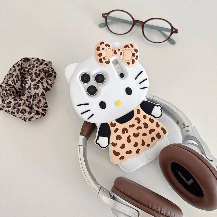 Cute 3D Kitty Bow Case (New)