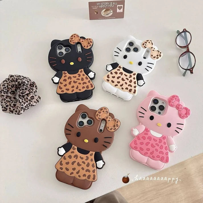 Cute 3D Kitty Bow Case (New)