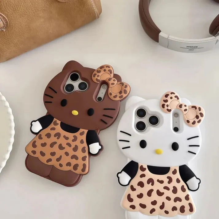 Cute 3D Kitty Bow Case (New)