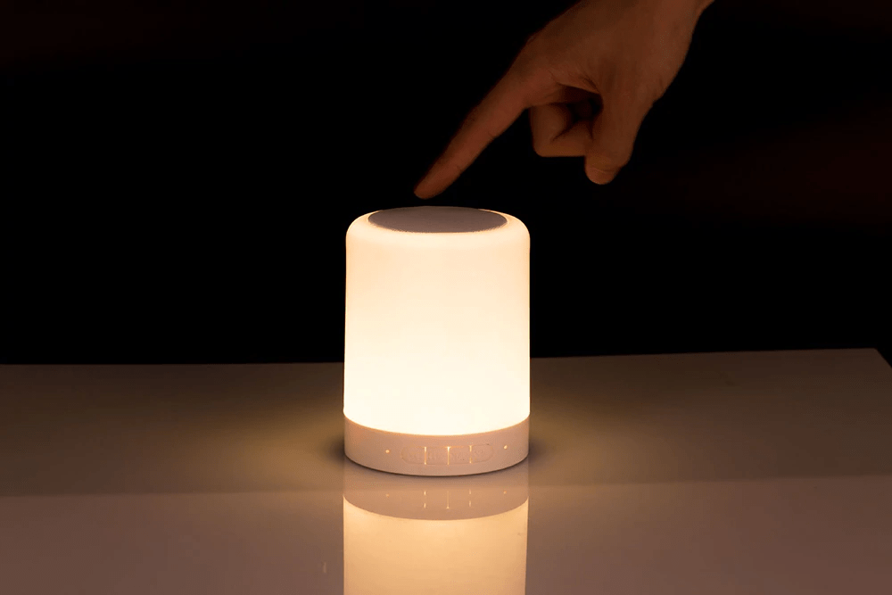 Wireless Portable Bluetooth Speaker Mini LED Music Audio AUX TF USB Stereo Sound Speaker 7 Colors Touch Control Table Lamp