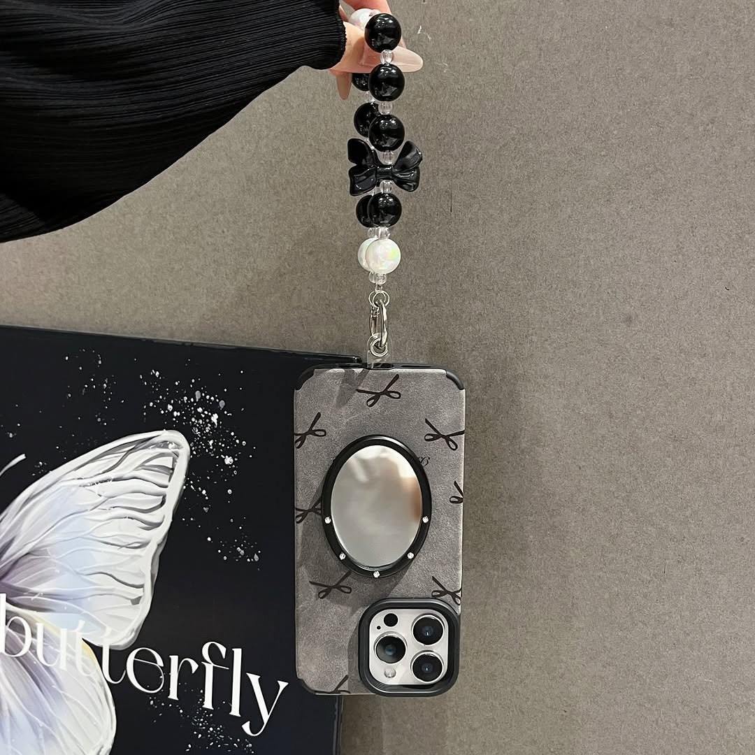 Elegant Mirror Charm Case for iPhone 11–17 Series