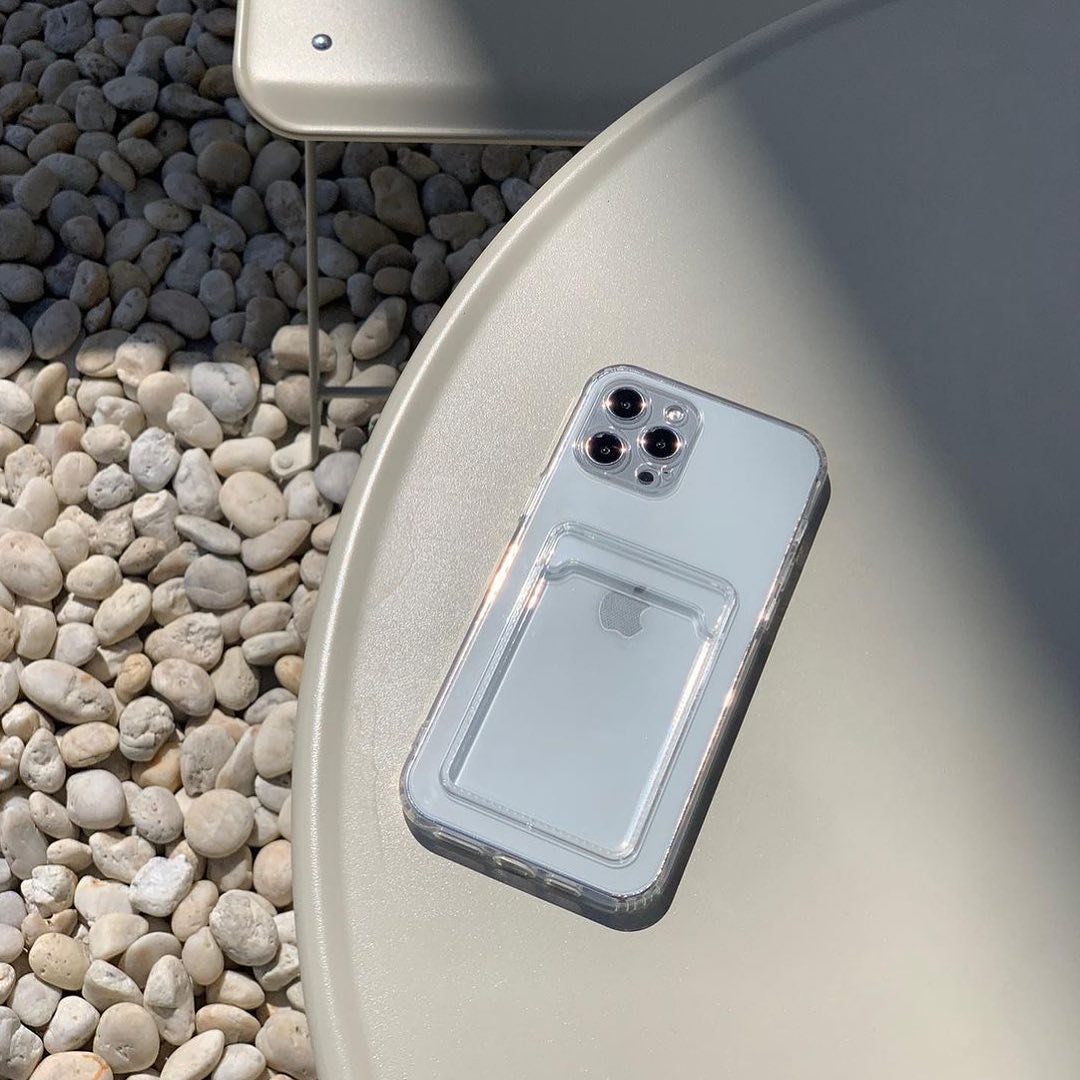 Clear Phone Case Mobile Cover with Card Holder