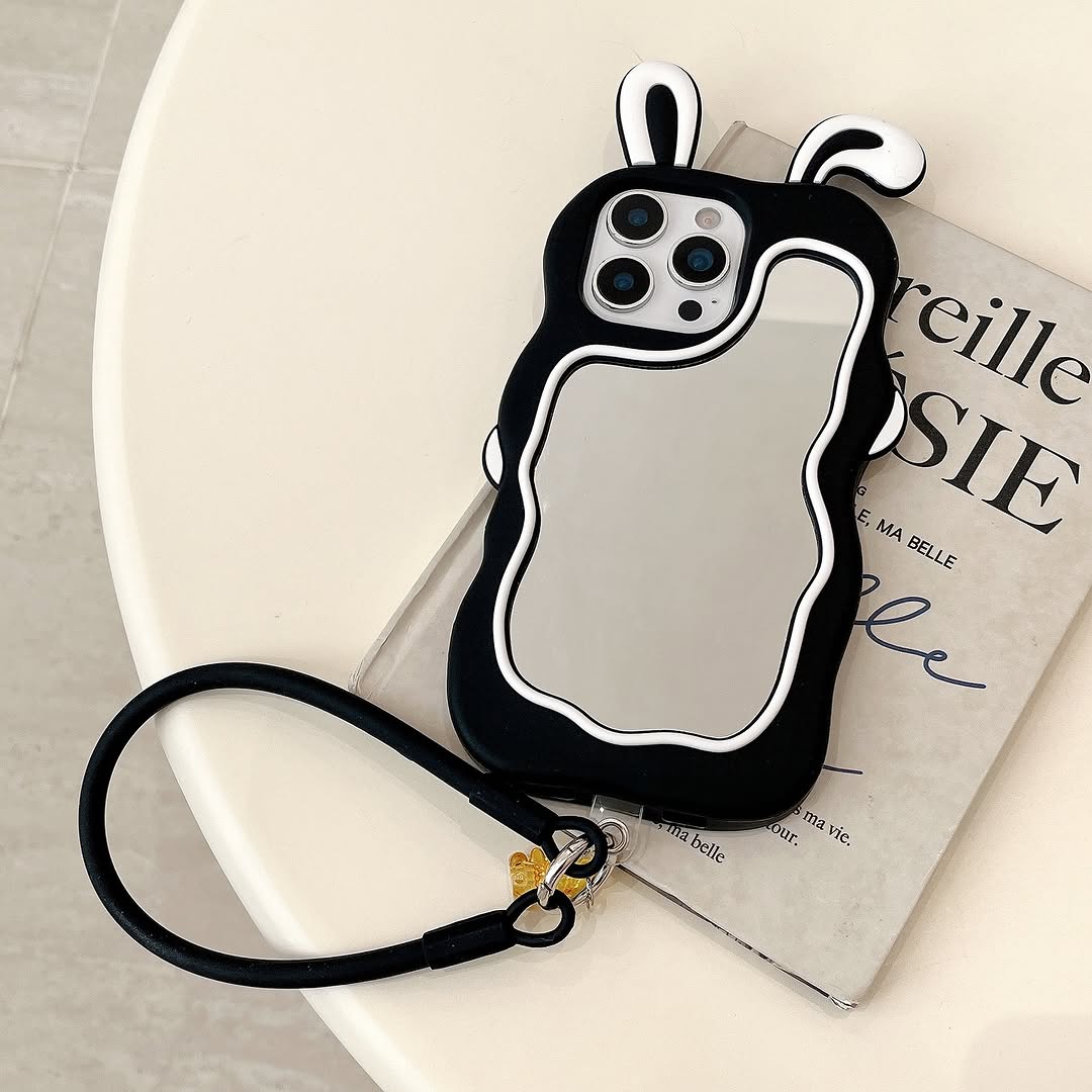 📱🐰 Cute Bunny Mirror iPhone Case