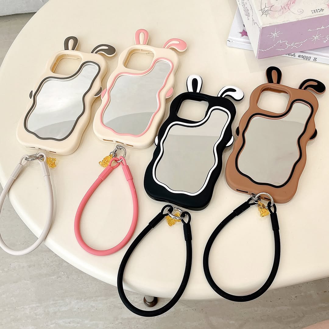 📱🐰 Cute Bunny Mirror iPhone Case