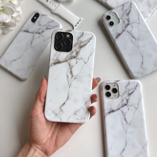 White Marble Pattern Phone Case