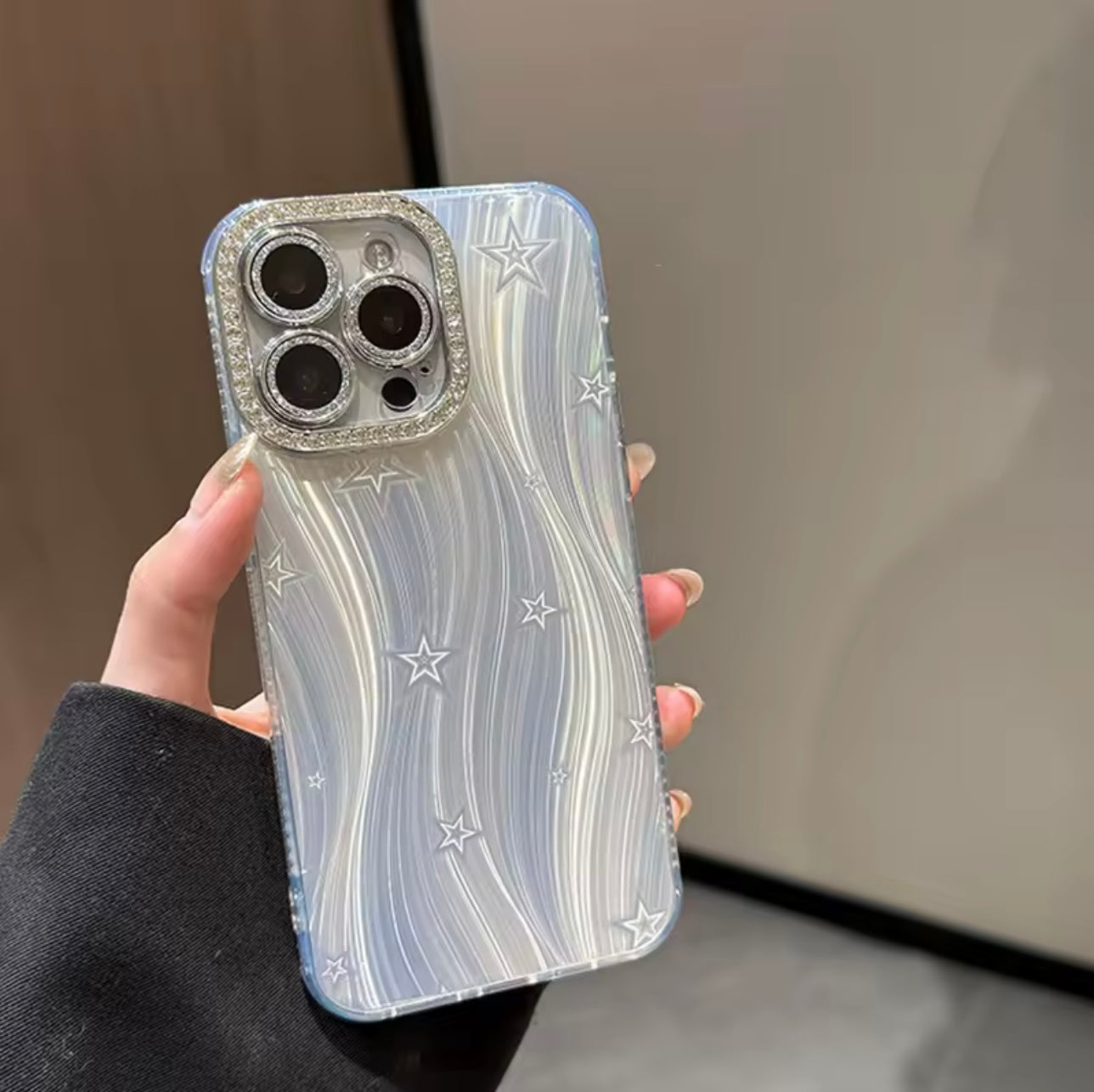 Star ⭐️ Diamond 💎 Bling Case with Lens Protection