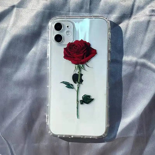 Red Rose Customise PNG Case.