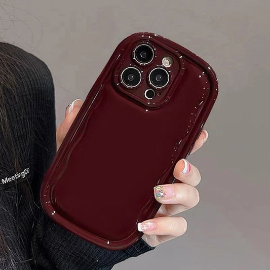 New Puff Burgundy Phone Case