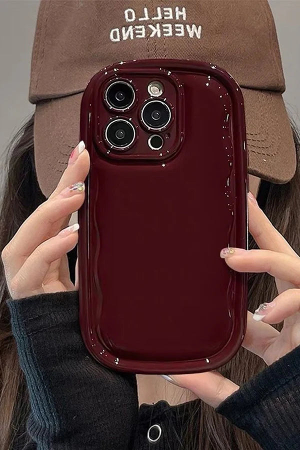 New Puff Burgundy Phone Case