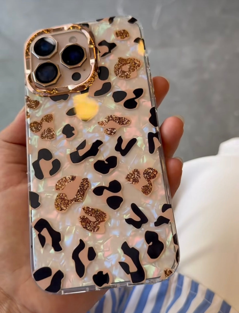 Golden Leopard Luxe Case “Fierce Style, Luxe Protection.”