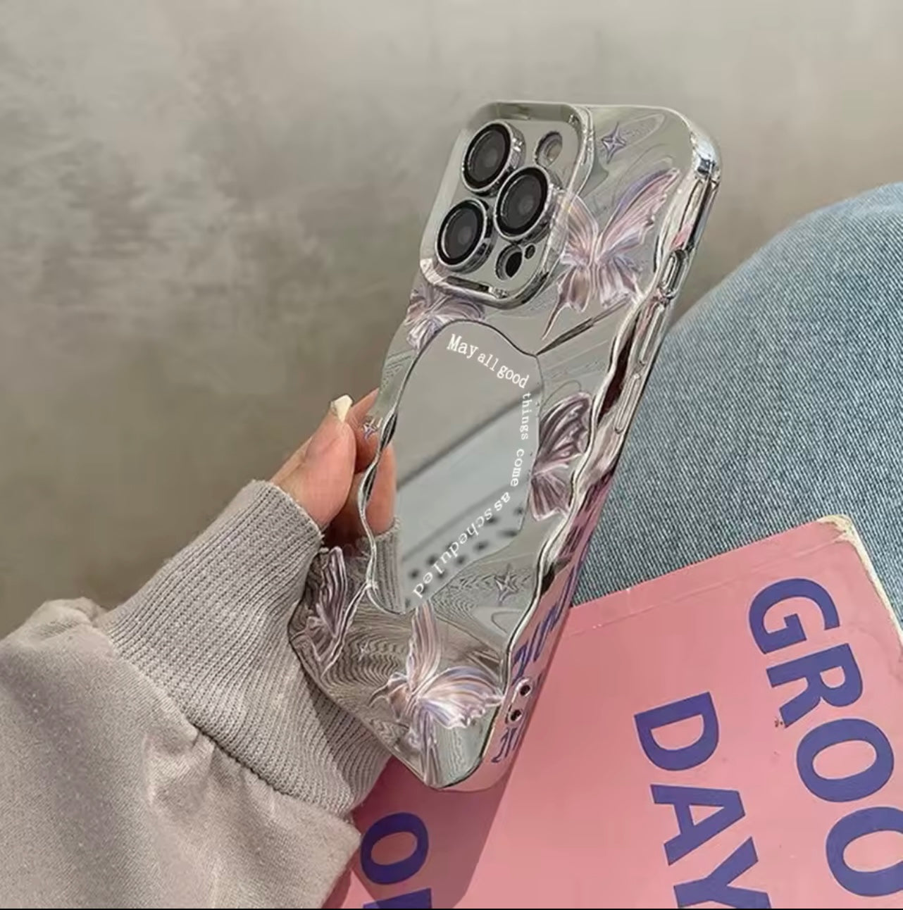 Butterfly Mirror Premium Case for iPhone