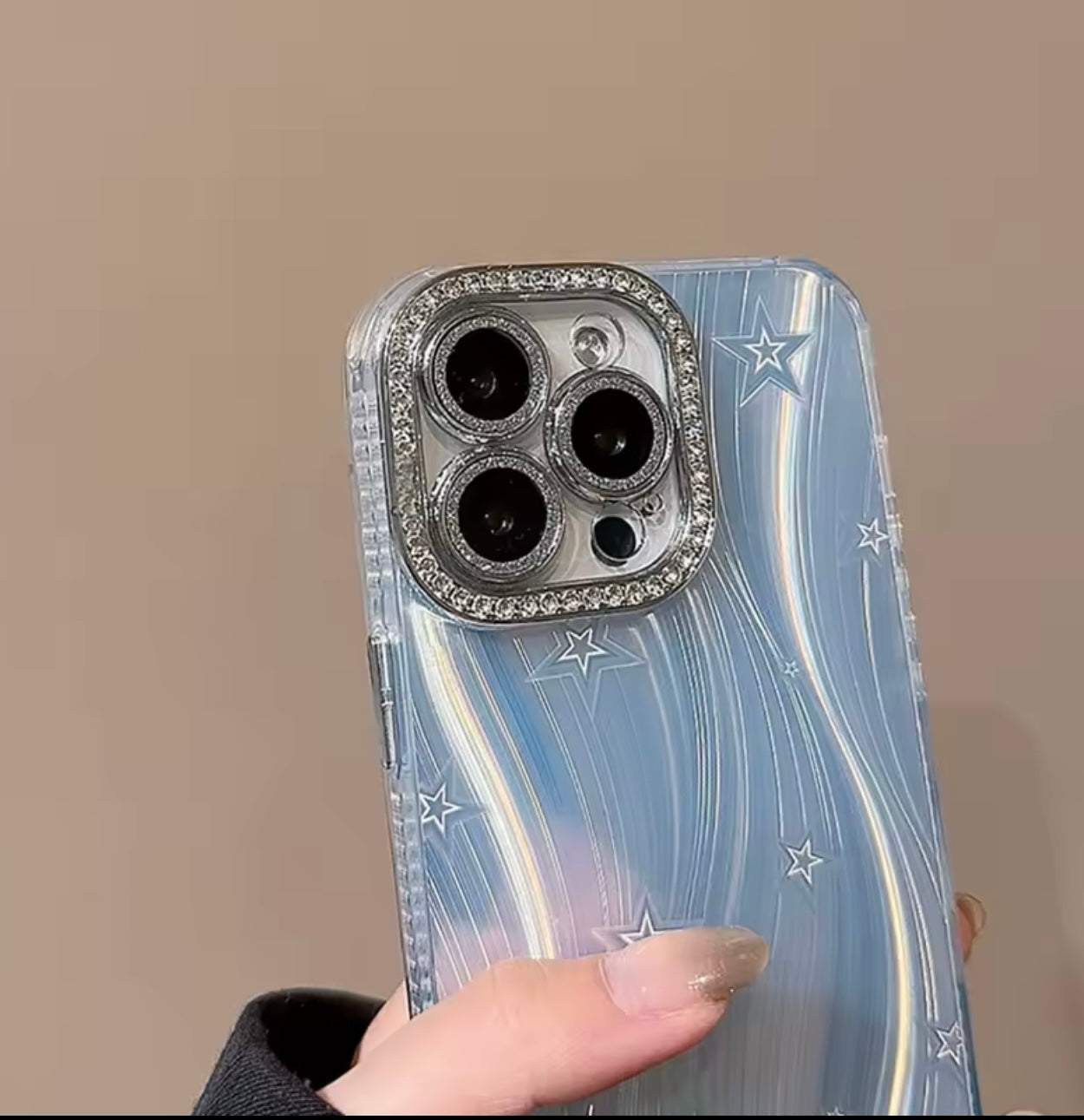 Star ⭐️ Diamond 💎 Bling Case with Lens Protection