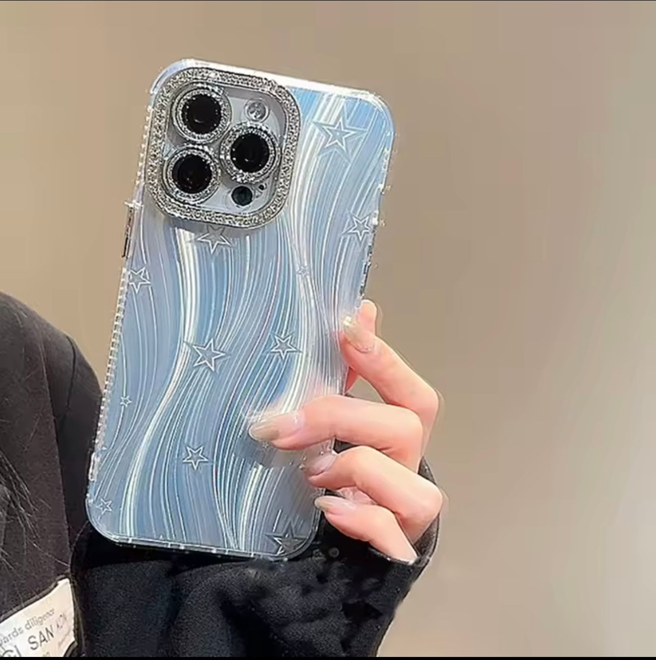 Star ⭐️ Diamond 💎 Bling Case with Lens Protection