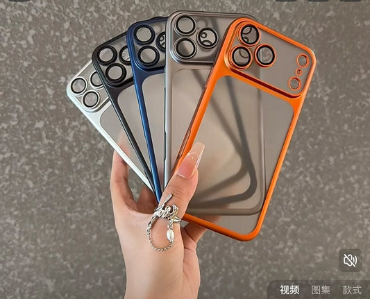 Electro plated crystal camera covers shell case
