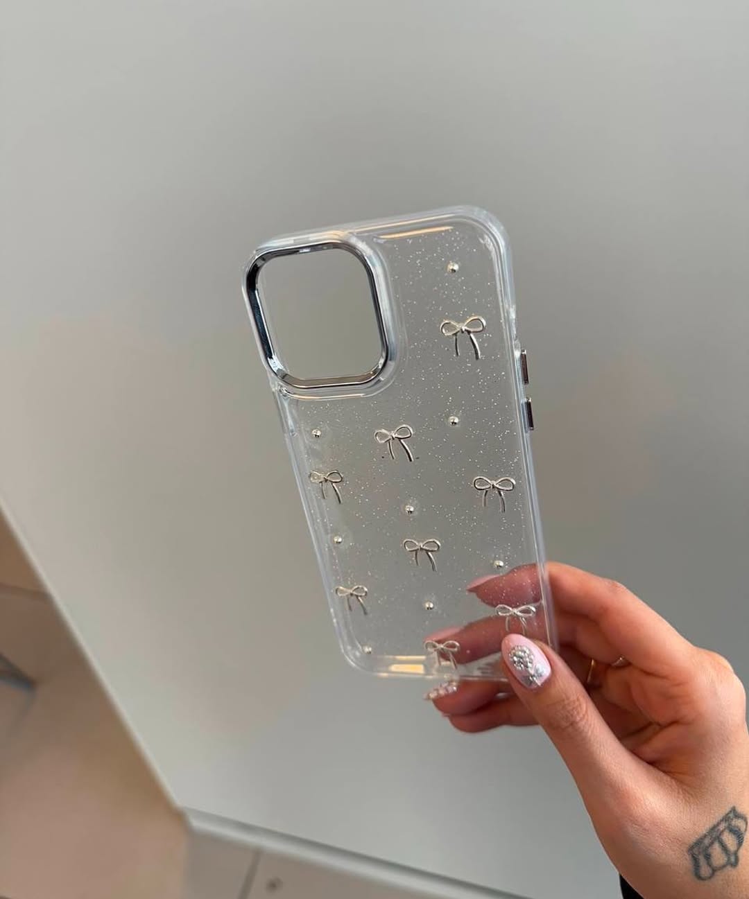New Bow Transparent Shimmery Case!